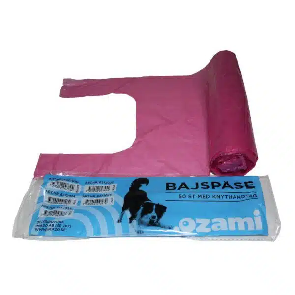 Hundepose Ozami med knytehåndtak 50stk